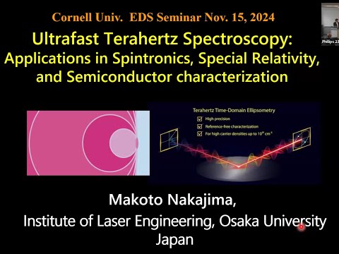 Prof. Nakajima Makoto (ILE Osaka University) - Ultrafast Terahertz Spectroscopy &amp; Applications