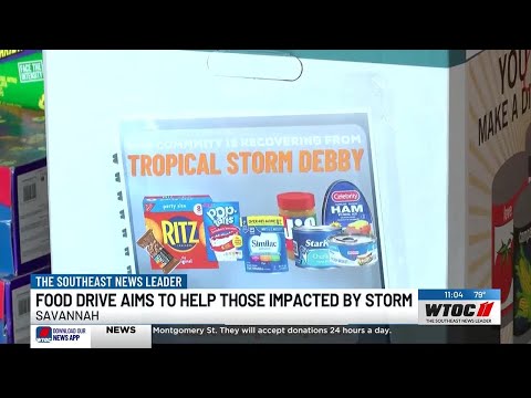 Food drive aims to help those impacted by Tropical Storm Debby